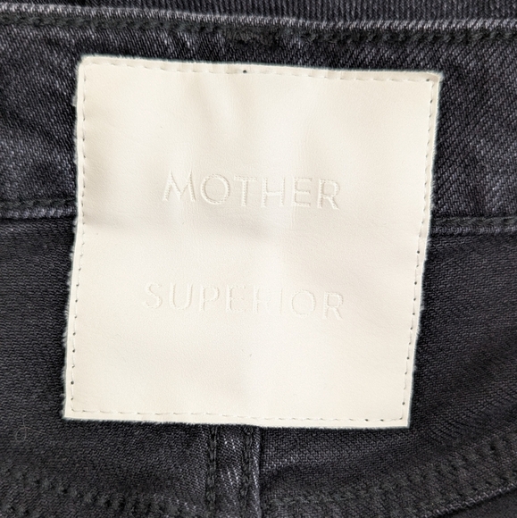 MOTHER Tomcat Jeans Black Straight Leg 24 - Picture 9 of 11